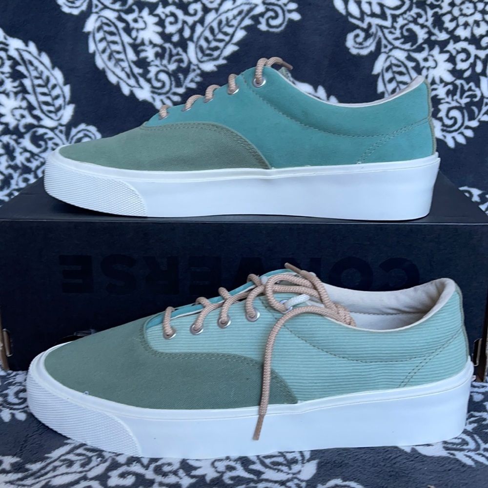 Converse Skid Grip OX Oil Green/Malachite Green MEN`S - Picture 1 of 16